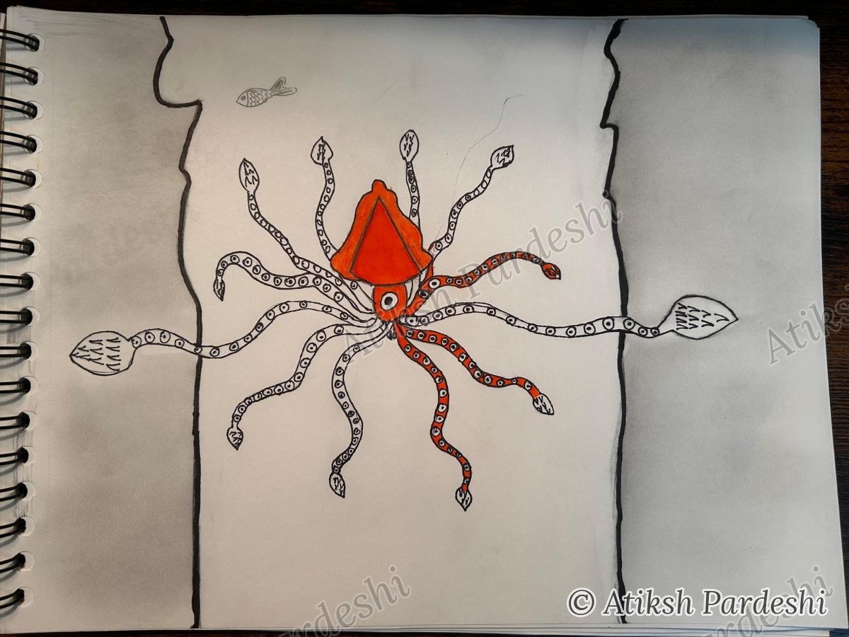 Original tentacled creature design